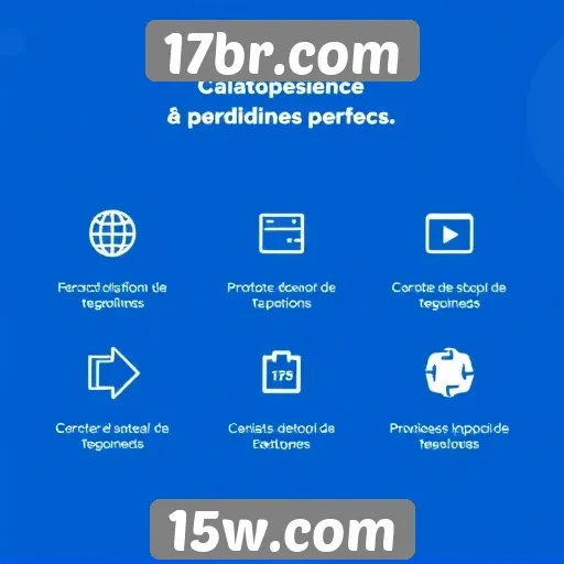 Visão geral das funcionalidades do site 17br.com